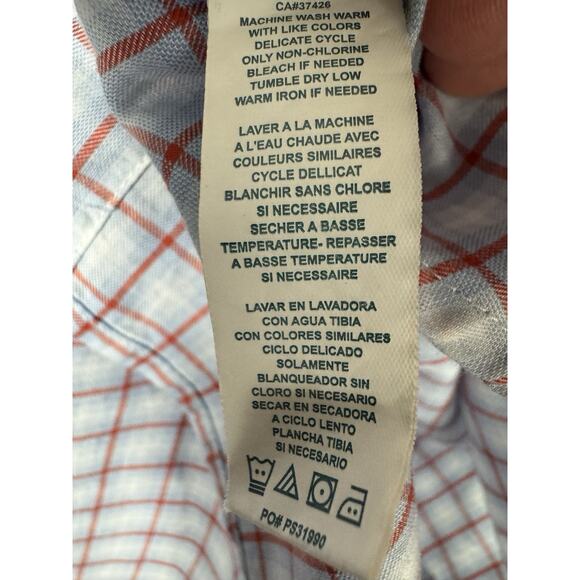 Perry Ellis Button Down Shirt Mens XXL Long Sleeve Plaid READ DESCRIPTION - Picture 10 of 10